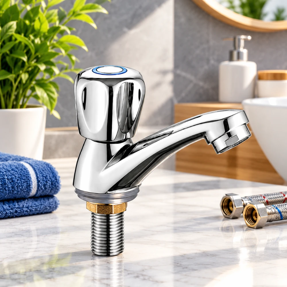 Robinet de Lavabo Chrome Premium – Design Moderne & Brillance Durable