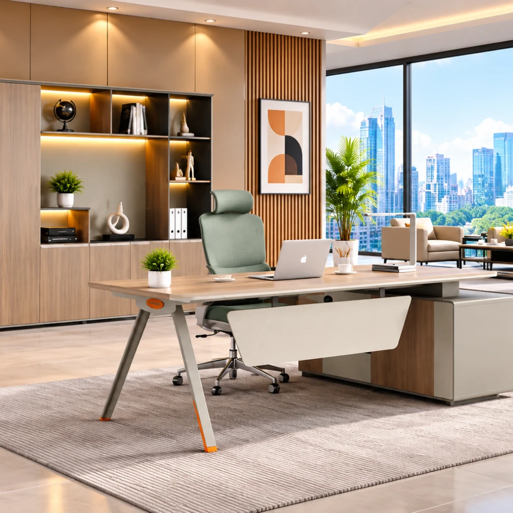 Bureau de direction moderne avec rangement